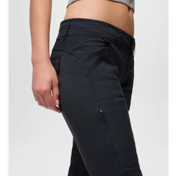 🌿 prAna Halle Pant in Dark Charcoal | Size 4 | Low Rise Straight Leg - Picture 5 of 11